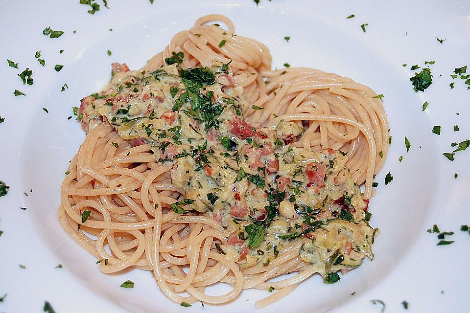 Spaghetti mit Zucchini