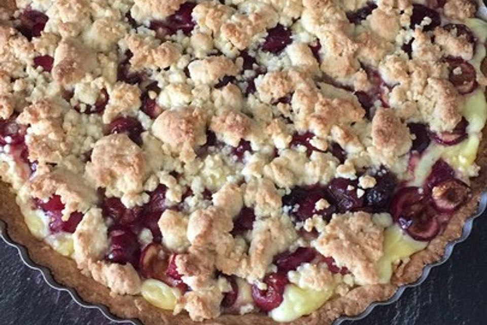 Kirsch Tarte mit Streusel