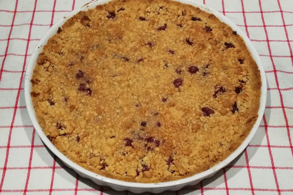 Kirsch Tarte mit Streusel