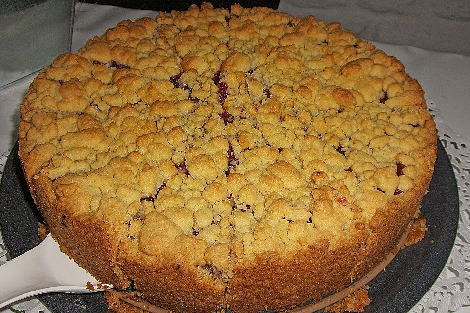 Kirsch Tarte mit Streusel