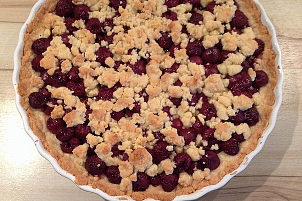 Kirsch Tarte mit Streusel