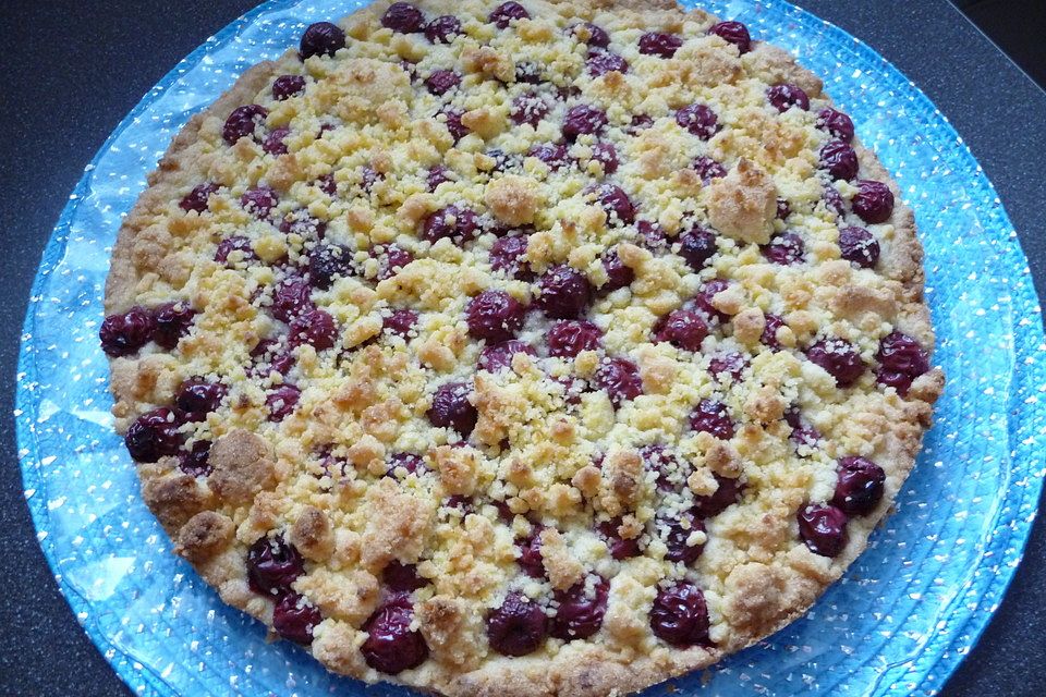 Kirsch Tarte mit Streusel