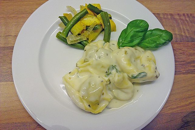 Tortellini mit Käsesoße| Chefkoch