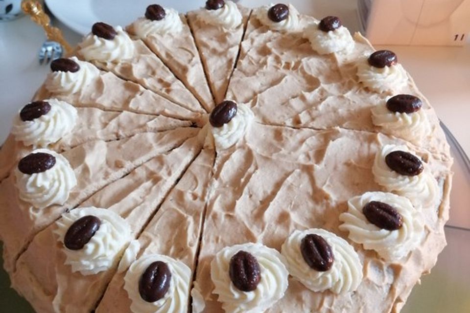 Schnelle Cappuccino - Torte