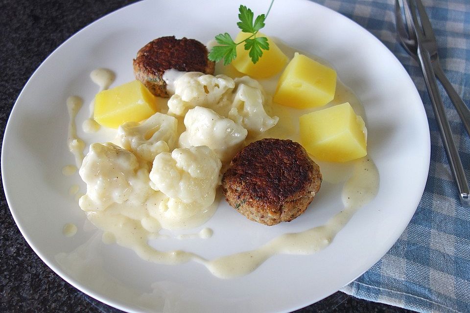 Blumenkohl in Sahnesauce