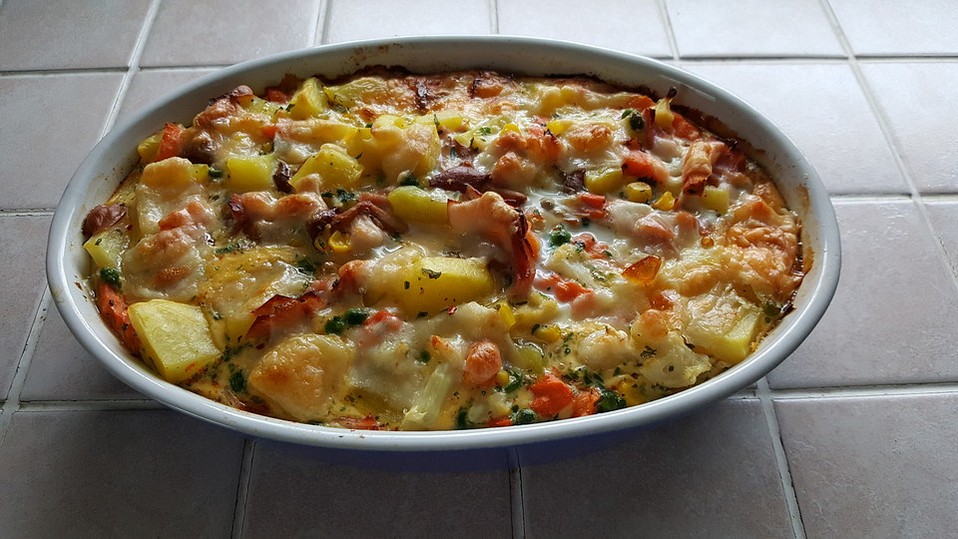 Bunter Nudel-Gemüseauflauf von daj