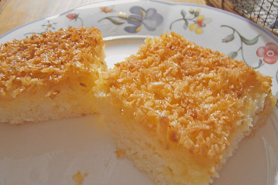 Buttermilch - Kuchen mit Kokos