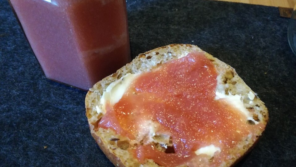 Pfirsichmarmelade mit Amaretto von browniie Pfirsichmarmelade mit Amaretto von browniie