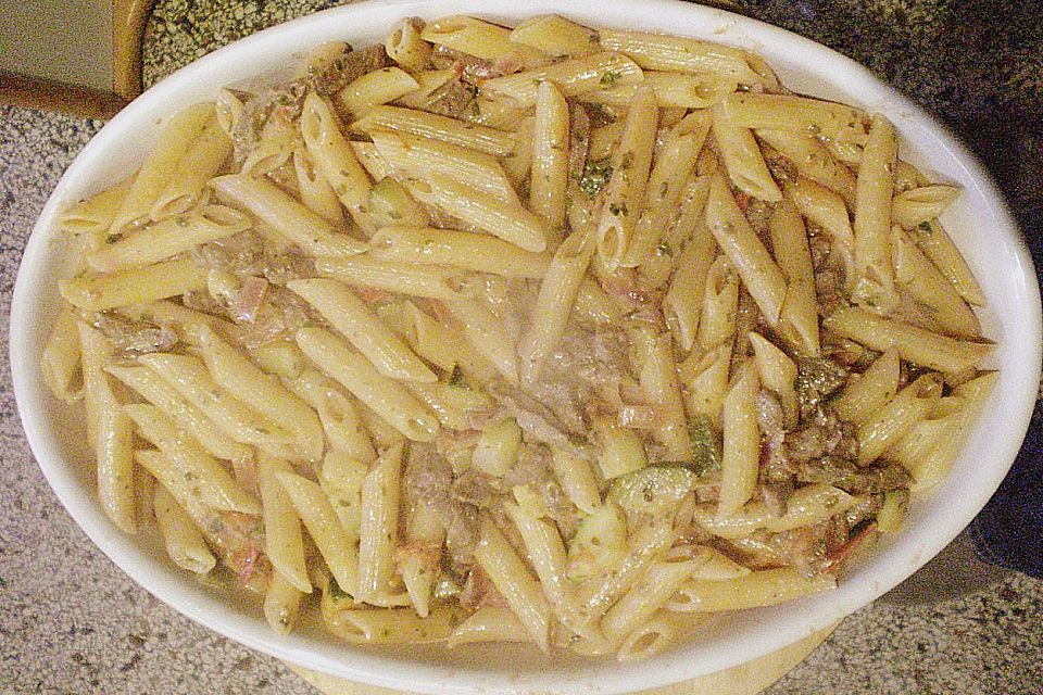 Penne mit Rinderfiletspitzen