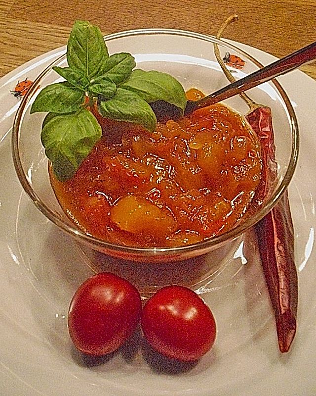 Tomaten - Pfirsich - Chutney