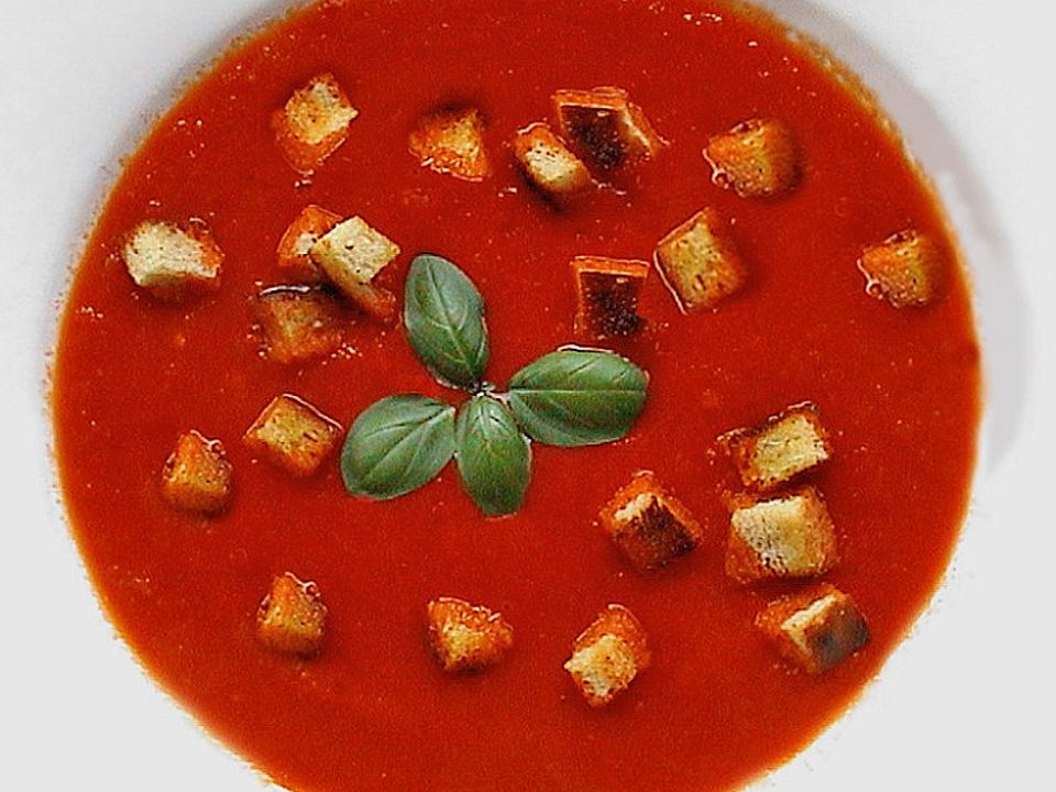 Tomatensuppe mit Croûtons von judith| Chefkoch