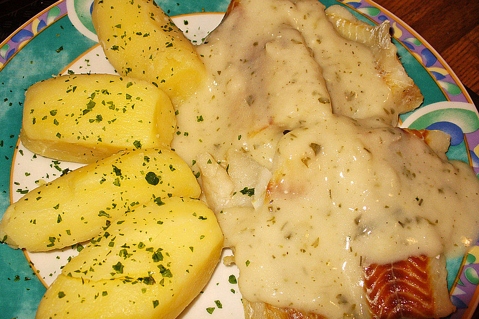 Fischfilet in Buttermilch - Dill - Soße