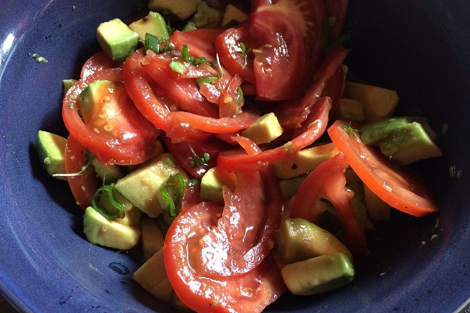 Avocado - Tomaten Salat