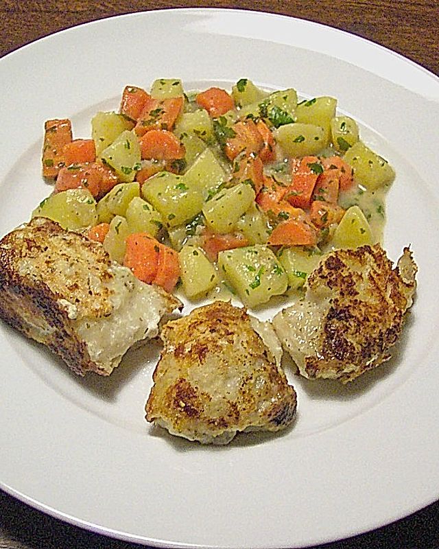 Steinbeisserfilet mit Karotten - Kartoffel - Gemüse