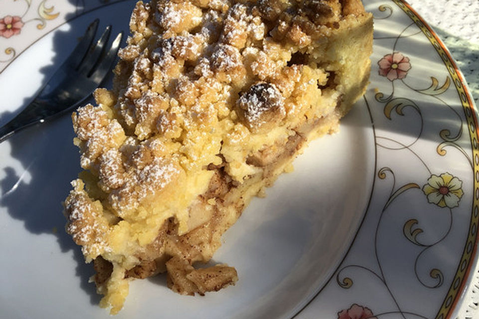 Urmelis Apfel - Streusel - Kuchen mit Zimt