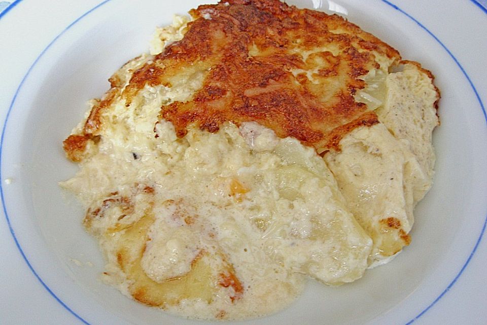 Kohlrabi - Kartoffel - Gratin