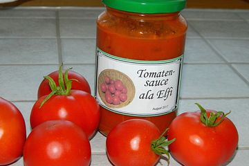 Tomatensoße auf Vorrat
