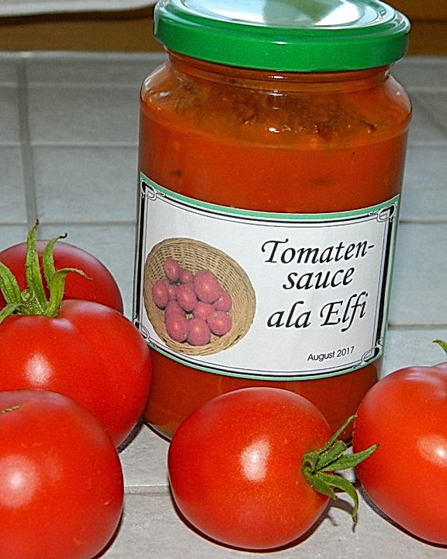 Tomatensoße auf Vorrat