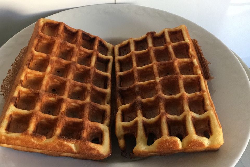 Vanille-Joghurt-Waffeln