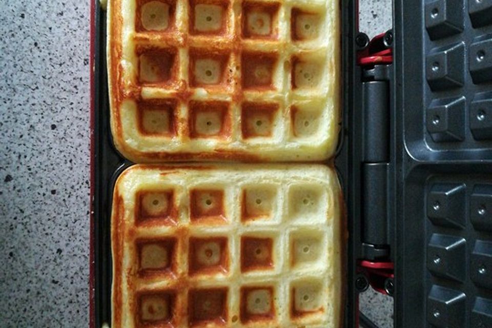 Vanille-Joghurt-Waffeln