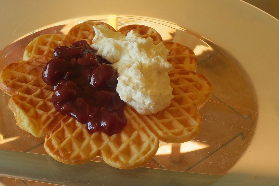 Vanille-Joghurt-Waffeln