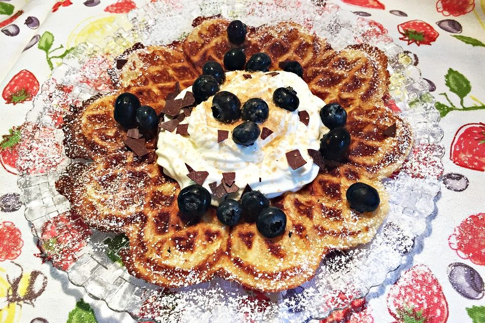 Vanille-Joghurt-Waffeln