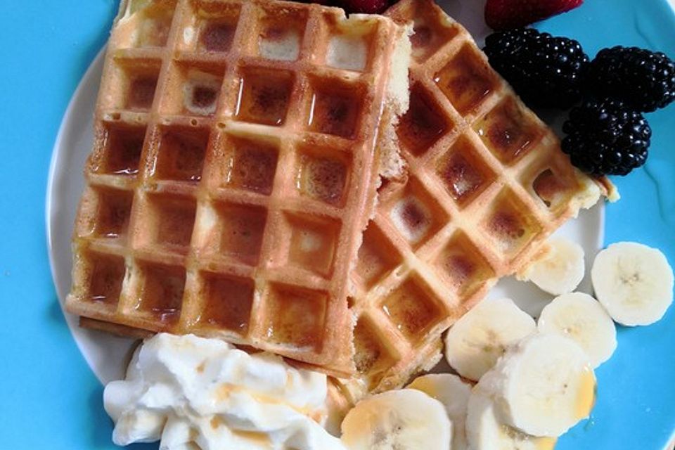 Vanille-Joghurt-Waffeln