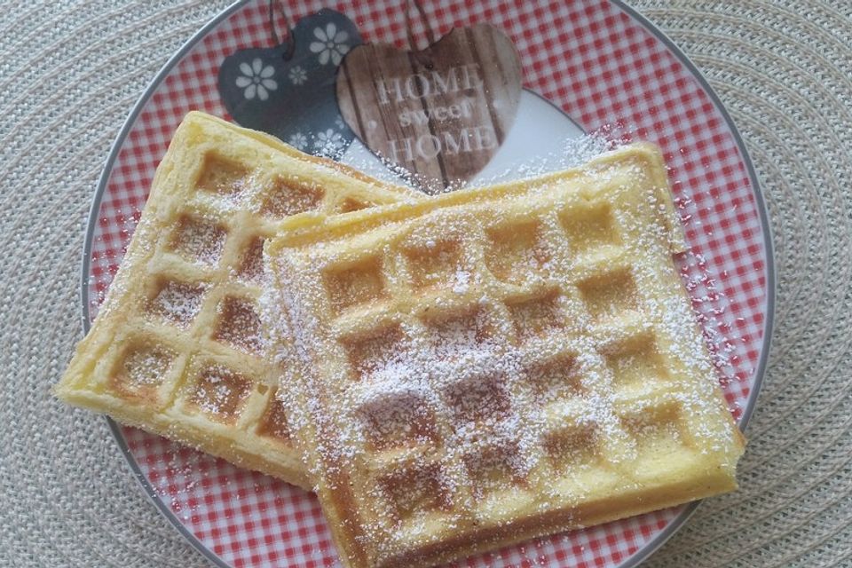 Vanille-Joghurt-Waffeln