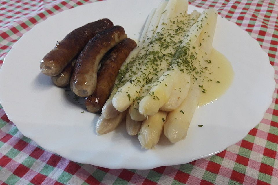 Spargel mit Orangen-Hollandaise