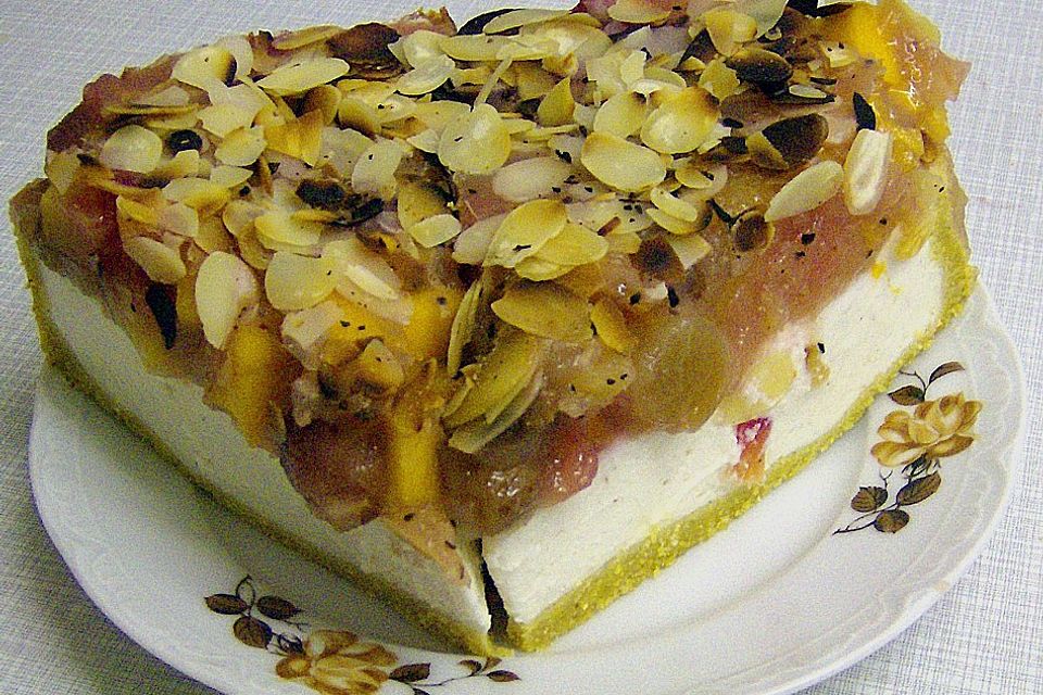 Quark -  Tropenfrüchte - Torte