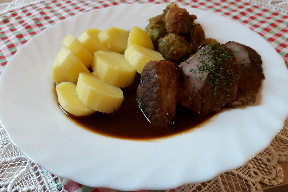 Rinderbraten in Rotwein á la Jenni