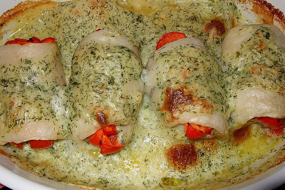 Pangasiusfilet in Kräutersauce