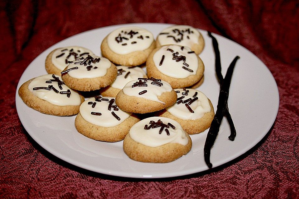 Allerlei (nicht nur) Weihnachtsgebäck I , Vanille - Plätzchen