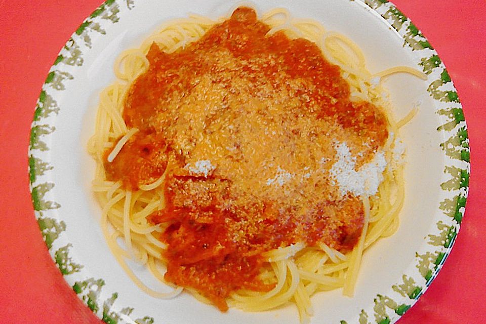 Spaghetti mit italienischer Tomatensauce