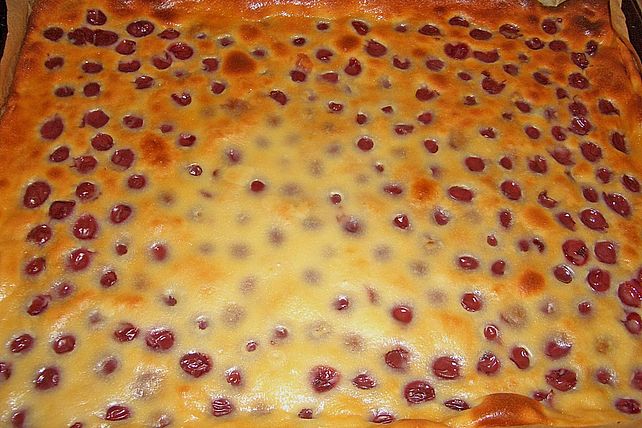 Kirschkuchen mit Rahmguss von tatik| Chefkoch