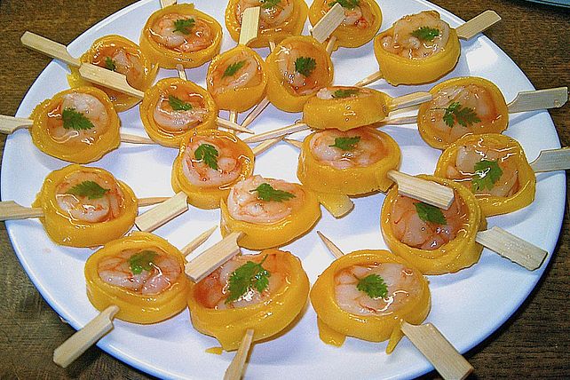 Scampi - Mango - Spieße von tierparktoni| Chefkoch