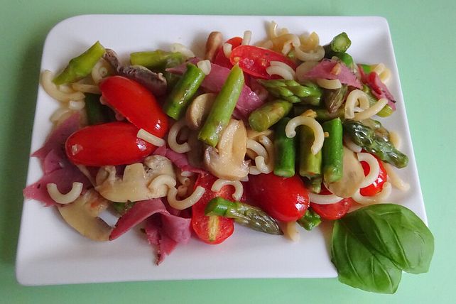 Tagliatelle mit grünem Spargel und Schinken von missoliver| Chefkoch