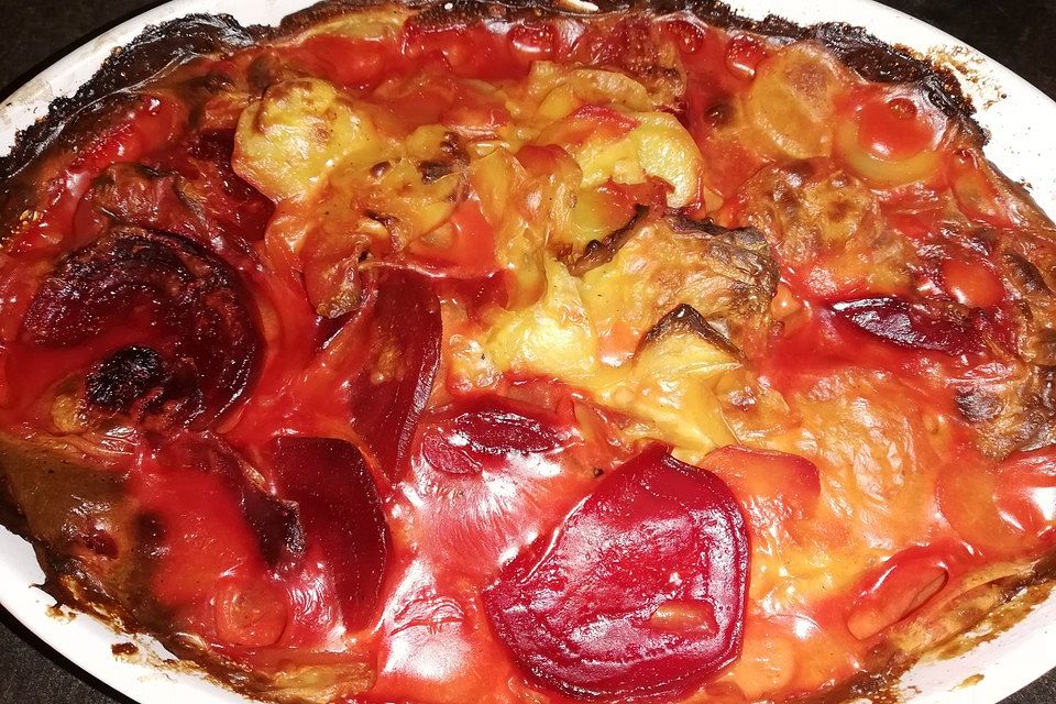 Schrats Kartoffel- und Rote Bete-Gratin