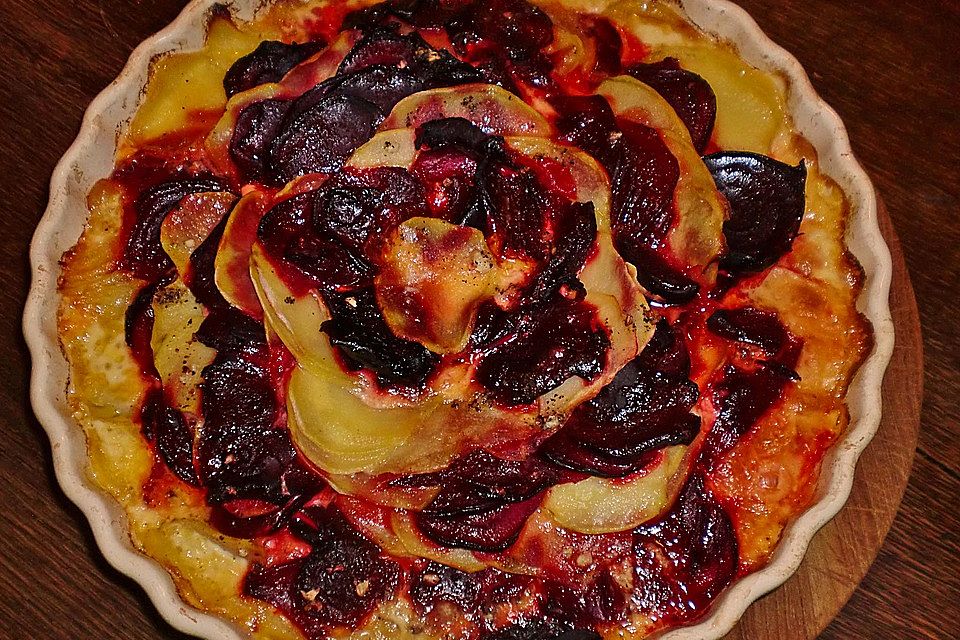 Schrats Kartoffel- und Rote Bete-Gratin