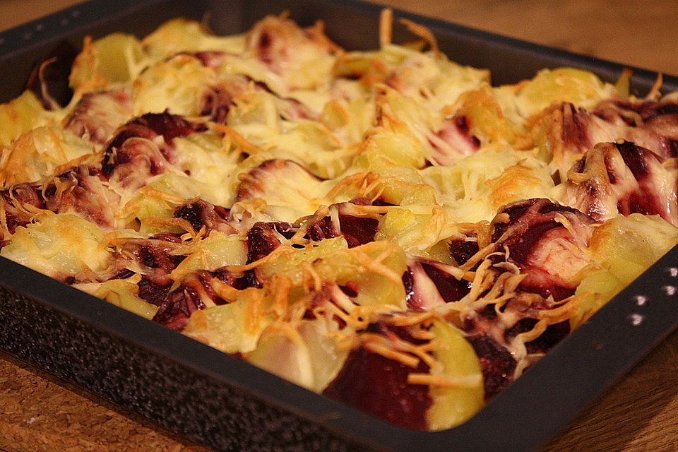 Schrats Kartoffel- und Rote Bete-Gratin