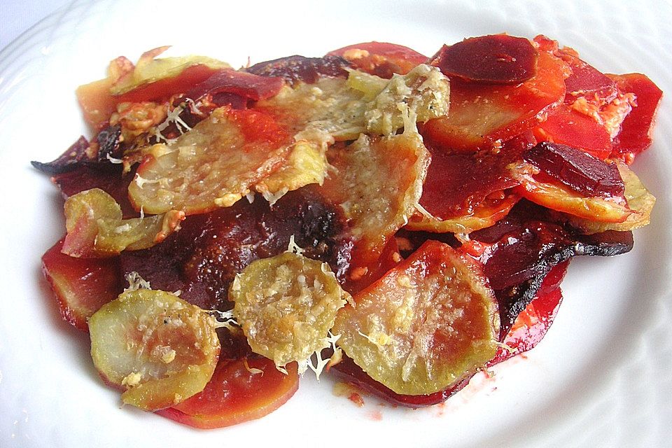 Schrats Kartoffel- und Rote Bete-Gratin