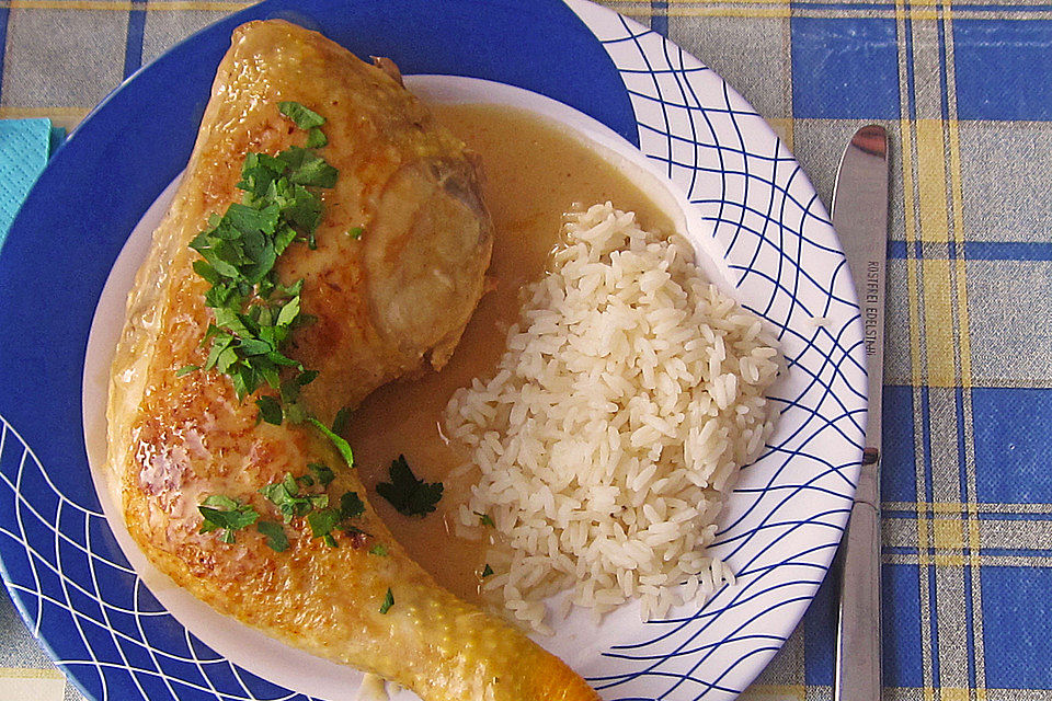 Hähnchen in Knoblauchsauce nach spanischer Art