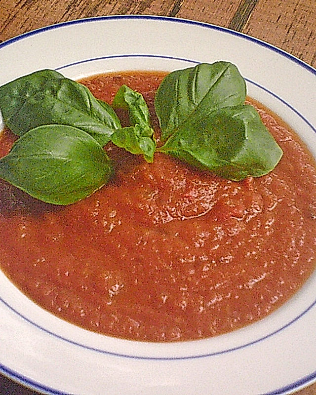 Tomaten - Auberginen - Suppe