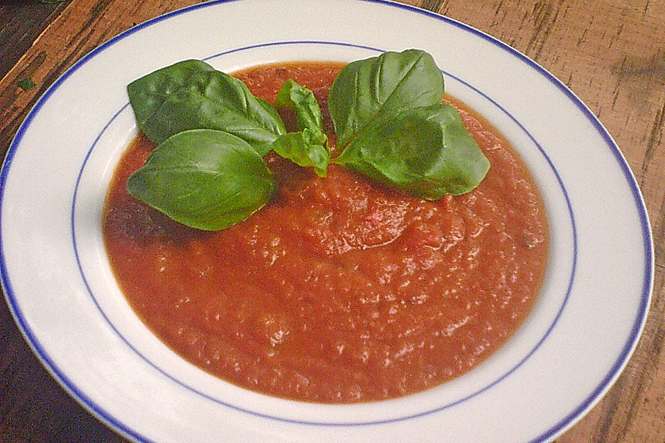 Tomaten - Auberginen - Suppe