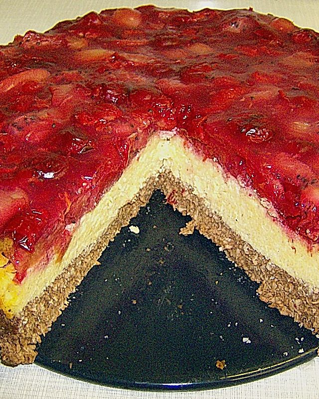 Schmand - Kirsch - Kiwi Torte