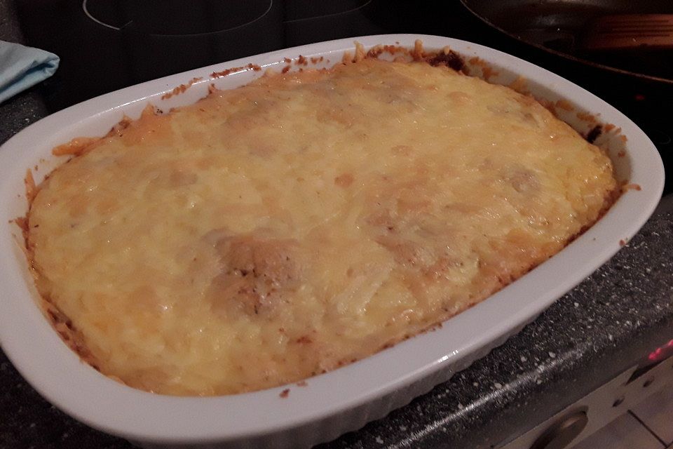 Seelachs - Champignon - Gratin