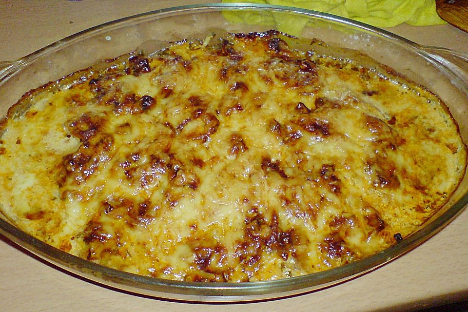 Seelachs - Champignon - Gratin