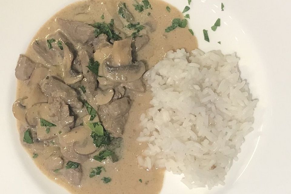 Boeuf Stroganoff de Luxe