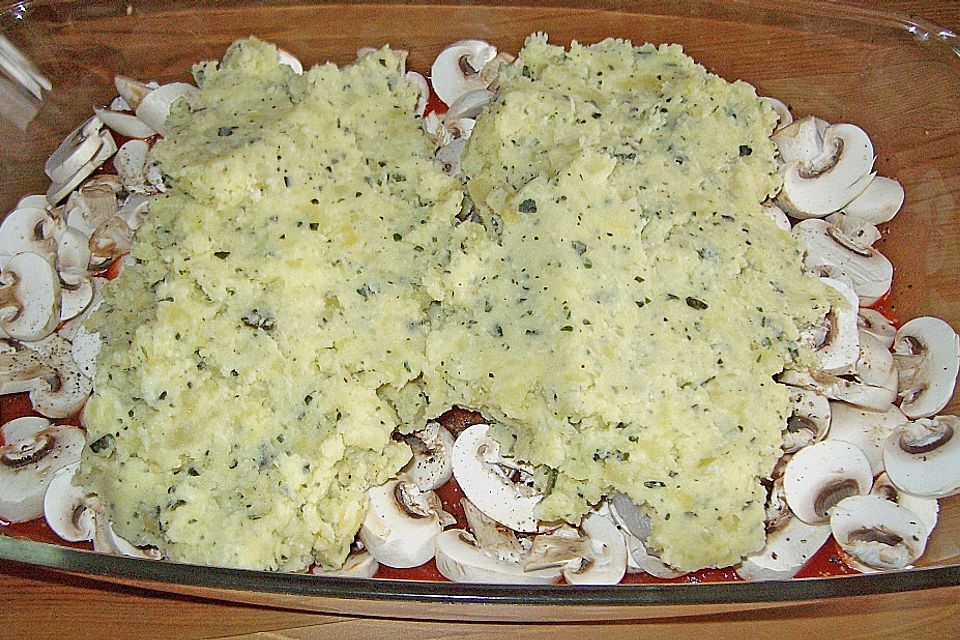 Fischfilet mit Kartofffel - Kräuter - Kruste