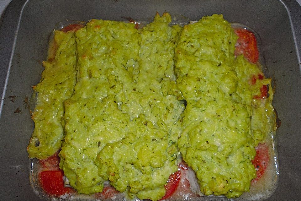 Fischfilet mit Kartofffel - Kräuter - Kruste